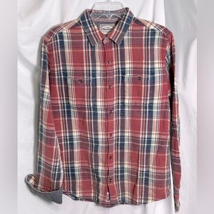 Flag & Anthem Plaid Cotton Woven Shirt - Men’s Medium - New!